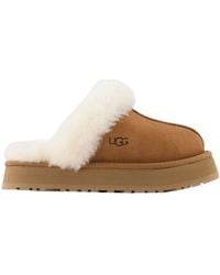 UGG - Disquette Shearling Platform Slippers - Lyst