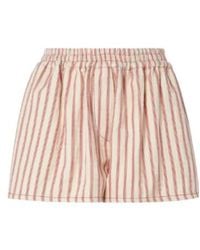 Fendi - Striped Logo Patch Shorts - Lyst