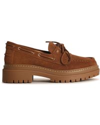 Michael Kors - Suede Loafers With Bow - Lyst