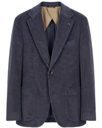 Peserico - Single-Breasted Corduroy Blazer - Lyst