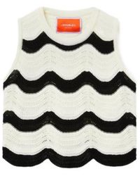 La DoubleJ - La Doublej Chevron Sleeveless Top - Lyst