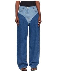 Pushbutton - Wide-Leg Jeans With Belt Loops - Lyst