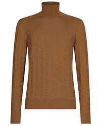 Dolce & Gabbana - Dg Logo Jacquard Turtleneck Sweater - Lyst