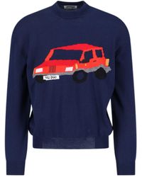 Magliano - Graphic Detailed Crewneck Sweater - Lyst