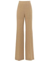 Chloé - Wide-Legged Wool Casual Trousers - Lyst