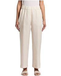 Peserico - Embellished Straight-Leg Pants - Lyst