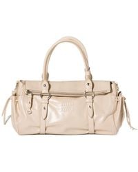 Miu Miu - Shiny Leather Handbag - Lyst