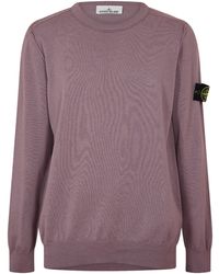 Stone Island - Crew Neck Sweatshirt - Lyst