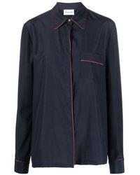 P.A.R.O.S.H. - Seam-Detail Button-Up Shirt - Lyst