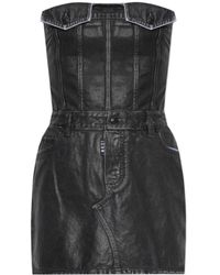 DSquared² - Strapless Denim Dress - Lyst