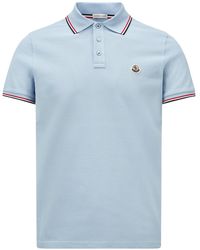 Moncler - Logo Patch Short-Sleeved Polo Shirt - Lyst
