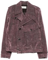 Dries Van Noten - Lilac Corduroy Jacket - Lyst