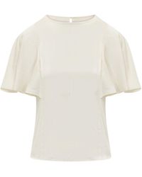MICHAEL Michael Kors - Cape Sleeve Top - Lyst
