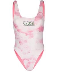 ROTATE BIRGER CHRISTENSEN - Logo One-Piece Swimsuit - Lyst