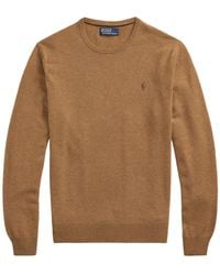 Polo Ralph Lauren - Logo Embroidered Crewneck Knit Jumper - Lyst