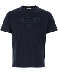 Valentino - Crewneck Straight Hem T-Shirt - Lyst