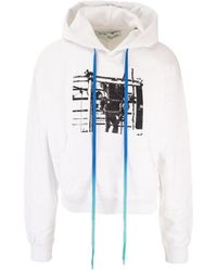 Off-White c/o Virgil Abloh - Printed Hooded Sweater - Lyst