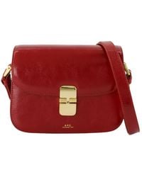 A.P.C. - Grace Logo Printed Small Shoulder Bag - Lyst