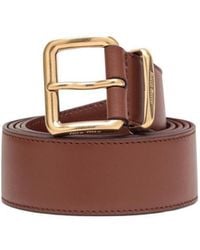 Miu Miu - Logo Detailed Buckle Belt - Lyst