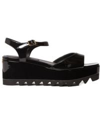 Stella McCartney - Platform Buckle Heeled Sandals - Lyst
