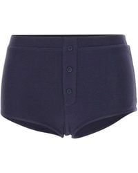 Entire studios - Limone Buttoned Booty Shorts - Lyst