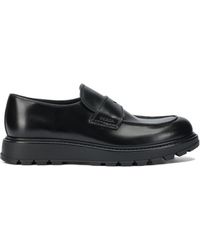 Prada - Logo-Detailed Slip-On Loafers - Lyst