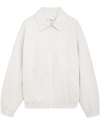 Celine - Lapel Zipper Leather Jacket - Lyst