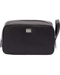 Dolce & Gabbana - Logo Plaque Zipped Beauty Case - Lyst