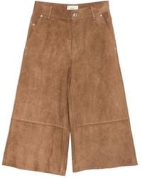Ami Paris - Suede Side-Pocket Trousers - Lyst