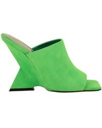 The Attico - The Cheope Logo Printed Mules - Lyst