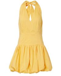 Jonathan Simkhai - Brooke Gathered Cotton-Blend Minidress - Lyst