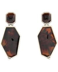 Prada - Logo-Engraved Earrings - Lyst