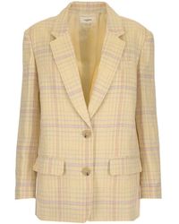 Isabel Marant - Plaid Long-Sleeved Suit Coat - Lyst
