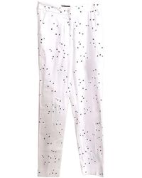 Armani Jeans - Button Printed Casual Pants - Lyst