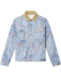 Isabel Marant - Floral Print Denim Jacket - Lyst