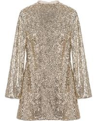 Jonathan Simkhai - Opal Sequin Long-Sleeve Mini Dress - Lyst