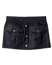 Miu Miu - Elasticated Waistband Mini Skirt - Lyst
