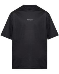 Jil Sander - Logo Printed Crewneck T-Shirt - Lyst