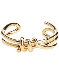 MM6 by Maison Margiela - Knot Detailed Cuff Bracelet - Lyst