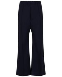 Marni - Stitched Crease Flared Trousers - Lyst