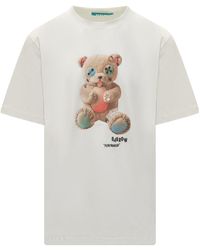 Barrow - Teddy-Print Jersey T-Shirt - Lyst