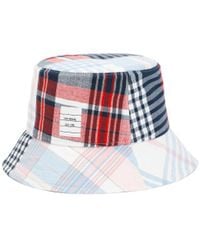 Thom Browne - Quartered Checkered Bucket Hat - Lyst