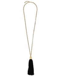 Saint Laurent - Tassel-Trim Chain-Link Necklace - Lyst