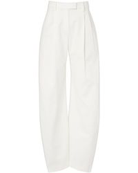 Brunello Cucinelli - Cotton Barrel-Leg Pants - Lyst
