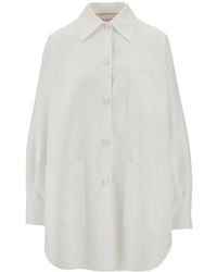 Valentino - Oversized Buttoned Long-Sleeved Jacket - Lyst