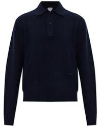 Bottega Veneta - Long-Sleeve Knitted Polo Shirt - Lyst