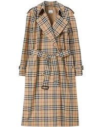 Burberry - Vintage Check-Printed Belted Trench Coat - Lyst