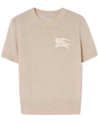 Burberry - Anisa Short-Sleeve Knitted Top - Lyst