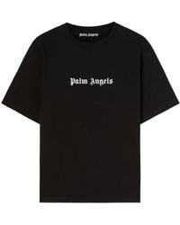 Palm Angels - Logo-print Cotton T-shirt - Lyst