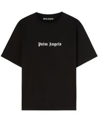 Palm Angels - Logo-print Cotton T-shirt - Lyst